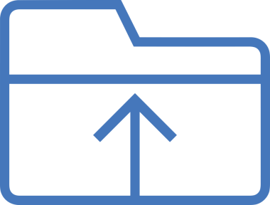 Siyah ve Beyaz Logo Simgesi PNG Biçimini Yükle. Web Sitesi Düğmesi, Mobil Uygulama Arayüzü, Dosya Aktarımı, Belge Paylaşımı, Bulut Depolama ve Veri Depolama için Minimalist Düz Tasarımlı Tek Renk Oku İşaretli Grafik Elemanı 