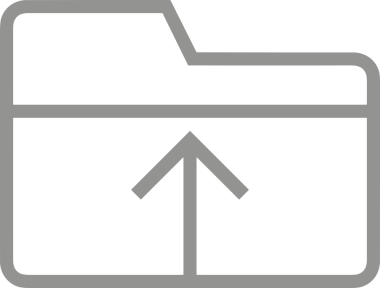 Siyah ve Beyaz Logo Simgesi PNG Biçimini Yükle. Web Sitesi Düğmesi, Mobil Uygulama Arayüzü, Dosya Aktarımı, Belge Paylaşımı, Bulut Depolama ve Veri Depolama için Minimalist Düz Tasarımlı Tek Renk Oku İşaretli Grafik Elemanı 