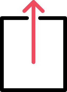 Siyah ve Beyaz Logo Simgesi PNG Biçimini Yükle. Web Sitesi Düğmesi, Mobil Uygulama Arayüzü, Dosya Aktarımı, Belge Paylaşımı, Bulut Depolama ve Veri Yedekleme için Minimalist Düz Tasarımlı Tek Renkli Ok Gönderme İşareti Grafiksel Elemanı