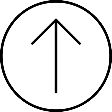 Siyah ve Beyaz Logo Simgesi PNG Biçimini Yükle. Web Sitesi Düğmesi, Mobil Uygulama Arayüzü, Dosya Aktarımı, Belge Paylaşımı, Bulut Depolama ve Veri Yedekleme için Minimalist Düz Tasarımlı Tek Renkli Ok Gönderme İşareti Grafiksel Elemanı