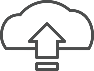 Siyah ve Beyaz Logo Simgesi PNG Biçimini Yükle. Web Sitesi Düğmesi, Mobil Uygulama Arayüzü, Dosya Aktarımı, Belge Paylaşımı, Bulut Depolama ve Veri Yedekleme için Minimalist Düz Tasarımlı Tek Renkli Ok Gönderme İşareti Grafiksel Elemanı