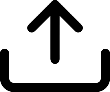 Siyah ve Beyaz Logo Simgesi PNG Biçimini Yükle. Web Sitesi Düğmesi, Mobil Uygulama Arayüzü, Dosya Aktarımı, Belge Paylaşımı, Bulut Depolama ve Veri Yedekleme için Minimalist Düz Tasarımlı Tek Renkli Ok Gönderme İşareti Grafiksel Elemanı