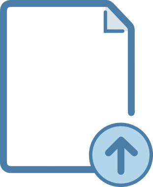 Siyah ve Beyaz Logo Simgesi PNG Biçimini Yükle. Web Sitesi Düğmesi, Mobil Uygulama Arayüzü, Dosya Aktarımı, Belge Paylaşımı, Bulut Depolama ve Veri Yedekleme için Minimalist Düz Tasarımlı Tek Renkli Ok Gönderme İşareti Grafiksel Elemanı