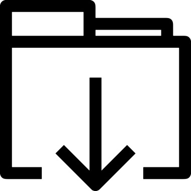 Siyah ve Beyaz Logo Simgesi PNG Biçimini Yükle. Web Sitesi Düğmesi, Mobil Uygulama Arayüzü, Dosya Aktarımı, Belge Paylaşımı, Bulut Depolama ve Veri Yedekleme için Minimalist Düz Tasarımlı Tek Renkli Ok Gönderme İşareti Grafiksel Elemanı