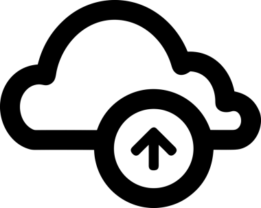 Siyah ve Beyaz Logo Simgesi PNG Biçimini Yükle. Web Sitesi Düğmesi, Mobil Uygulama Arayüzü, Dosya Aktarımı, Belge Paylaşımı, Bulut Depolama ve Veri Yedekleme için Minimalist Düz Tasarımlı Tek Renkli Ok Gönderme İşareti Grafiksel Elemanı