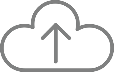 Siyah ve Beyaz Logo Simgesi PNG Biçimini Yükle. Web Sitesi Düğmesi, Mobil Uygulama Arayüzü, Dosya Aktarımı, Belge Paylaşımı, Bulut Depolama ve Veri Yedekleme için Minimalist Düz Tasarımlı Tek Renkli Ok Gönderme İşareti Grafiksel Elemanı