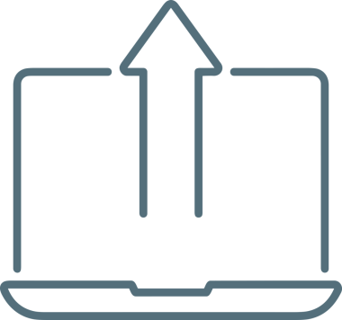 Siyah ve Beyaz Logo Simgesi PNG Biçimini Yükle. Web Sitesi Düğmesi, Mobil Uygulama Arayüzü, Dosya Aktarımı, Belge Paylaşımı, Bulut Depolama ve Veri Yedekleme için Minimalist Düz Tasarımlı Tek Renkli Ok Gönderme İşareti Grafiksel Elemanı