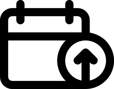 Siyah ve Beyaz Logo Simgesi PNG Biçimini Yükle. Web Sitesi Düğmesi, Mobil Uygulama Arayüzü, Dosya Aktarımı, Belge Paylaşımı, Bulut Depolama ve Veri Yedekleme için Minimalist Düz Tasarımlı Tek Renkli Ok Gönderme İşareti Grafiksel Elemanı