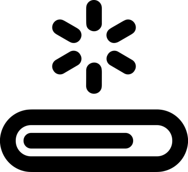 Siyah ve Beyaz Logo Simgesi PNG Biçimini Yükle. Web Sitesi Düğmesi, Mobil Uygulama Arayüzü, Dosya Aktarımı, Belge Paylaşımı, Bulut Depolama ve Veri Yedekleme için Minimalist Düz Tasarımlı Tek Renkli Ok Gönderme İşareti Grafiksel Elemanı