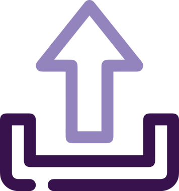 Siyah ve Beyaz Logo Simgesi PNG Biçimini Yükle. Web Sitesi Düğmesi, Mobil Uygulama Arayüzü, Dosya Aktarımı, Belge Paylaşımı, Bulut Depolama ve Veri Yedekleme için Minimalist Düz Tasarımlı Tek Renkli Ok Gönderme İşareti Grafiksel Elemanı