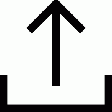 Siyah ve Beyaz Logo Simgesi PNG Biçimini Yükle. Web Sitesi Düğmesi, Mobil Uygulama Arayüzü, Dosya Aktarımı, Belge Paylaşımı, Bulut Depolama ve Veri Yedekleme için Minimalist Düz Tasarımlı Tek Renkli Ok Gönderme İşareti Grafiksel Elemanı