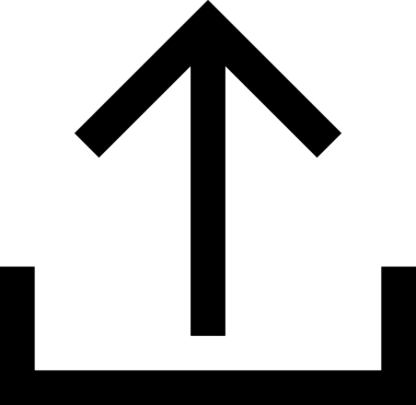Siyah ve Beyaz Logo Simgesi PNG Biçimini Yükle. Web Sitesi Düğmesi, Mobil Uygulama Arayüzü, Dosya Aktarımı, Belge Paylaşımı, Bulut Depolama ve Veri Yedekleme için Minimalist Düz Tasarımlı Tek Renkli Ok Gönderme İşareti Grafiksel Elemanı