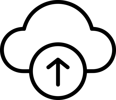 Siyah ve Beyaz Logo Simgesi PNG Biçimini Yükle. Web Sitesi Düğmesi, Mobil Uygulama Arayüzü, Dosya Aktarımı, Belge Paylaşımı, Bulut Depolama ve Veri Yedekleme için Minimalist Düz Tasarımlı Tek Renkli Ok Gönderme İşareti Grafiksel Elemanı