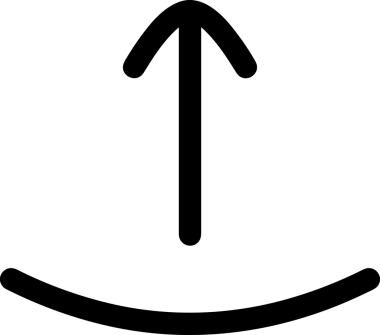 Siyah ve Beyaz Logo Simgesi PNG Biçimini Yükle. Web Sitesi Düğmesi, Mobil Uygulama Arayüzü, Dosya Aktarımı, Belge Paylaşımı, Bulut Depolama ve Veri Yedekleme için Minimalist Düz Tasarımlı Tek Renkli Ok Gönderme İşareti Grafiksel Elemanı