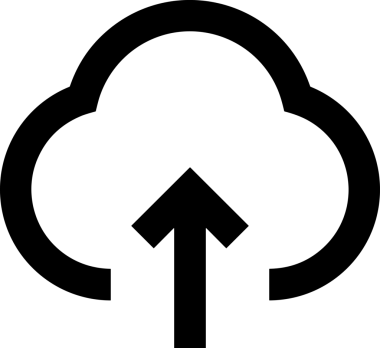 Siyah ve Beyaz Logo Simgesi PNG Biçimini Yükle. Web Sitesi Düğmesi, Mobil Uygulama Arayüzü, Dosya Aktarımı, Belge Paylaşımı, Bulut Depolama ve Veri Yedekleme için Minimalist Düz Tasarımlı Tek Renkli Ok Gönderme İşareti Grafiksel Elemanı