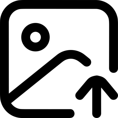 Siyah ve Beyaz Logo Simgesi PNG Biçimini Yükle. Web Sitesi Düğmesi, Mobil Uygulama Arayüzü, Dosya Aktarımı, Belge Paylaşımı, Bulut Depolama ve Veri Yedekleme için Minimalist Düz Tasarımlı Tek Renkli Ok Gönderme İşareti Grafiksel Elemanı