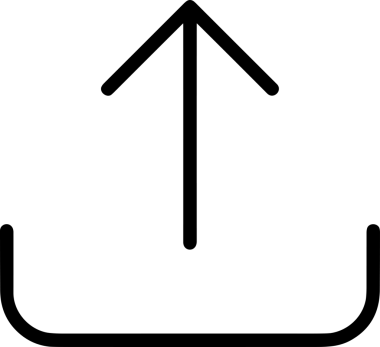 Siyah ve Beyaz Logo Simgesi PNG Biçimini Yükle. Web Sitesi Düğmesi, Mobil Uygulama Arayüzü, Dosya Aktarımı, Belge Paylaşımı, Bulut Depolama ve Veri Yedekleme için Minimalist Düz Tasarımlı Tek Renkli Ok Gönderme İşareti Grafiksel Elemanı