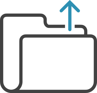 Siyah ve Beyaz Logo Simgesi PNG Biçimini Yükle. Web Sitesi Düğmesi, Mobil Uygulama Arayüzü, Dosya Aktarımı, Belge Paylaşımı, Bulut Depolama ve Veri Yedekleme için Minimalist Düz Tasarımlı Tek Renkli Ok Gönderme İşareti Grafiksel Elemanı