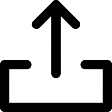 Siyah ve Beyaz Logo Simgesi PNG Biçimini Yükle. Web Sitesi Düğmesi, Mobil Uygulama Arayüzü, Dosya Aktarımı, Belge Paylaşımı, Bulut Depolama ve Veri Yedekleme için Minimalist Düz Tasarımlı Tek Renkli Ok Gönderme İşareti Grafiksel Elemanı