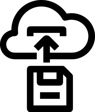 Siyah ve Beyaz Logo Simgesi PNG Biçimini Yükle. Web Sitesi Düğmesi, Mobil Uygulama Arayüzü, Dosya Aktarımı, Belge Paylaşımı, Bulut Depolama ve Veri Yedekleme için Minimalist Düz Tasarımlı Tek Renkli Ok Gönderme İşareti Grafiksel Elemanı