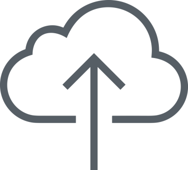 Siyah ve Beyaz Logo Simgesi PNG Biçimini Yükle. Web Sitesi Düğmesi, Mobil Uygulama Arayüzü, Dosya Aktarımı, Belge Paylaşımı, Bulut Depolama ve Veri Yedekleme için Minimalist Düz Tasarımlı Tek Renkli Ok Gönderme İşareti Grafiksel Elemanı