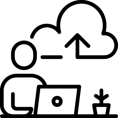Siyah ve Beyaz Logo Simgesi PNG Biçimini Yükle. Web Sitesi Düğmesi, Mobil Uygulama Arayüzü, Dosya Aktarımı, Belge Paylaşımı, Bulut Depolama ve Veri Yedekleme için Minimalist Düz Tasarımlı Tek Renkli Ok Gönderme İşareti Grafiksel Elemanı