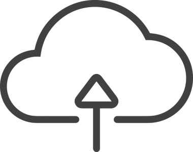 Siyah ve Beyaz Logo Simgesi PNG Biçimini Yükle. Web Sitesi Düğmesi, Mobil Uygulama Arayüzü, Dosya Aktarımı, Belge Paylaşımı, Bulut Depolama ve Veri Yedekleme için Minimalist Düz Tasarımlı Tek Renkli Ok Gönderme İşareti Grafiksel Elemanı