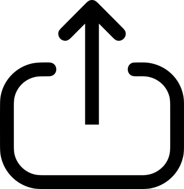 Siyah ve Beyaz Logo Simgesi PNG Biçimini Yükle. Web Sitesi Düğmesi, Mobil Uygulama Arayüzü, Dosya Aktarımı, Belge Paylaşımı, Bulut Depolama ve Veri Yedekleme için Minimalist Düz Tasarımlı Tek Renkli Ok Gönderme İşareti Grafiksel Elemanı