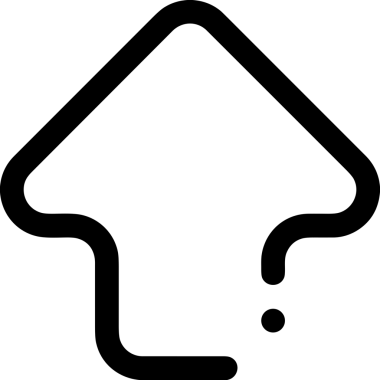 Siyah ve Beyaz Logo Simgesi PNG Biçimini Yükle. Web Sitesi Düğmesi, Mobil Uygulama Arayüzü, Dosya Aktarımı, Belge Paylaşımı, Bulut Depolama ve Veri Yedekleme için Minimalist Düz Tasarımlı Tek Renkli Ok Gönderme İşareti Grafiksel Elemanı