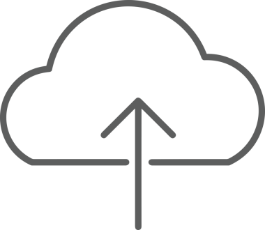 Siyah ve Beyaz Logo Simgesi PNG Biçimini Yükle. Web Sitesi Düğmesi, Mobil Uygulama Arayüzü, Dosya Aktarımı, Belge Paylaşımı, Bulut Depolama ve Veri Yedekleme için Minimalist Düz Tasarımlı Tek Renkli Ok Gönderme İşareti Grafiksel Elemanı
