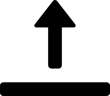 Siyah ve Beyaz Logo Simgesi PNG Biçimini Yükle. Web Sitesi Düğmesi, Mobil Uygulama Arayüzü, Dosya Aktarımı, Belge Paylaşımı, Bulut Depolama ve Veri Yedekleme için Minimalist Düz Tasarımlı Tek Renkli Ok Gönderme İşareti Grafiksel Elemanı