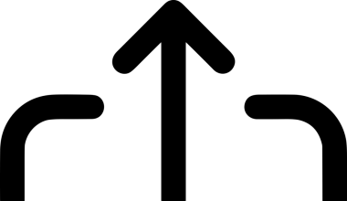 Siyah ve Beyaz Logo Simgesi PNG Biçimini Yükle. Web Sitesi Düğmesi, Mobil Uygulama Arayüzü, Dosya Aktarımı, Belge Paylaşımı, Bulut Depolama ve Veri Yedekleme için Minimalist Düz Tasarımlı Tek Renkli Ok Gönderme İşareti Grafiksel Elemanı