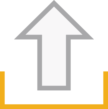 Siyah ve Beyaz Logo Simgesi PNG Biçimini Yükle. Web Sitesi Düğmesi, Mobil Uygulama Arayüzü, Dosya Aktarımı, Belge Paylaşımı, Bulut Depolama ve Veri Yedekleme için Minimalist Düz Tasarımlı Tek Renkli Ok Gönderme İşareti Grafiksel Elemanı