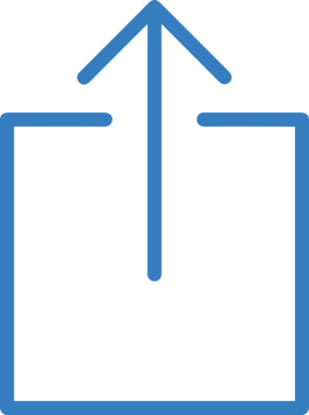 Siyah ve Beyaz Logo Simgesi PNG Biçimini Yükle. Web Sitesi Düğmesi, Mobil Uygulama Arayüzü, Dosya Aktarımı, Belge Paylaşımı, Bulut Depolama ve Veri Yedekleme için Minimalist Düz Tasarımlı Tek Renkli Ok Gönderme İşareti Grafiksel Elemanı