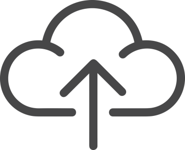 Siyah ve Beyaz Logo Simgesi PNG Biçimini Yükle. Web Sitesi Düğmesi, Mobil Uygulama Arayüzü, Dosya Aktarımı, Belge Paylaşımı, Bulut Depolama ve Veri Yedekleme için Minimalist Düz Tasarımlı Tek Renkli Ok Gönderme İşareti Grafiksel Elemanı