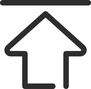 Siyah ve Beyaz Logo Simgesi PNG Biçimini Yükle. Web Sitesi Düğmesi, Mobil Uygulama Arayüzü, Dosya Aktarımı, Belge Paylaşımı, Bulut Depolama ve Veri Yedekleme için Minimalist Düz Tasarımlı Tek Renkli Ok Gönderme İşareti Grafiksel Elemanı