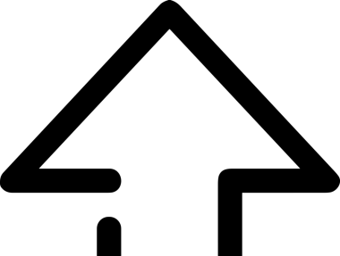 Siyah ve Beyaz Logo Simgesi PNG Biçimini Yükle. Web Sitesi Düğmesi, Mobil Uygulama Arayüzü, Dosya Aktarımı, Belge Paylaşımı, Bulut Depolama ve Veri Yedekleme için Minimalist Düz Tasarımlı Tek Renkli Ok Gönderme İşareti Grafiksel Elemanı