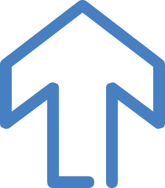 Siyah ve Beyaz Logo Simgesi PNG Biçimini Yükle. Web Sitesi Düğmesi, Mobil Uygulama Arayüzü, Dosya Aktarımı, Belge Paylaşımı, Bulut Depolama ve Veri Yedekleme için Minimalist Düz Tasarımlı Tek Renkli Ok Gönderme İşareti Grafiksel Elemanı