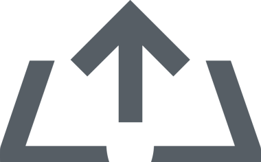 Siyah ve Beyaz Logo Simgesi PNG Biçimini Yükle. Web Sitesi Düğmesi, Mobil Uygulama Arayüzü, Dosya Aktarımı, Belge Paylaşımı, Bulut Depolama ve Veri Yedekleme için Minimalist Düz Tasarımlı Tek Renkli Ok Gönderme İşareti Grafiksel Elemanı