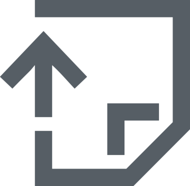 Siyah ve Beyaz Logo Simgesi PNG Biçimini Yükle. Web Sitesi Düğmesi, Mobil Uygulama Arayüzü, Dosya Aktarımı, Belge Paylaşımı, Bulut Depolama ve Veri Yedekleme için Minimalist Düz Tasarımlı Tek Renkli Ok Gönderme İşareti Grafiksel Elemanı