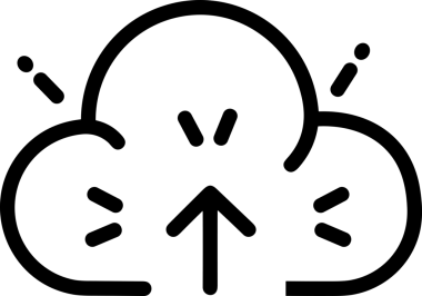 Siyah ve Beyaz Logo Simgesi PNG Biçimini Yükle. Web Sitesi Düğmesi, Mobil Uygulama Arayüzü, Dosya Aktarımı, Belge Paylaşımı, Bulut Depolama ve Veri Yedekleme için Minimalist Düz Tasarımlı Tek Renkli Ok Gönderme İşareti Grafiksel Elemanı