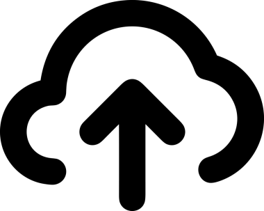 Siyah ve Beyaz Logo Simgesi PNG Biçimini Yükle. Web Sitesi Düğmesi, Mobil Uygulama Arayüzü, Dosya Aktarımı, Belge Paylaşımı, Bulut Depolama ve Veri Yedekleme için Minimalist Düz Tasarımlı Tek Renkli Ok Gönderme İşareti Grafiksel Elemanı