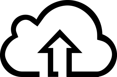 Siyah ve Beyaz Logo Simgesi PNG Biçimini Yükle. Web Sitesi Düğmesi, Mobil Uygulama Arayüzü, Dosya Aktarımı, Belge Paylaşımı, Bulut Depolama ve Veri Yedekleme için Minimalist Düz Tasarımlı Tek Renkli Ok Gönderme İşareti Grafiksel Elemanı