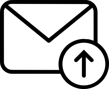 Siyah ve Beyaz Logo Simgesi PNG Biçimini Yükle. Web Sitesi Düğmesi, Mobil Uygulama Arayüzü, Dosya Aktarımı, Belge Paylaşımı, Bulut Depolama ve Veri Yedekleme için Minimalist Düz Tasarımlı Tek Renkli Ok Gönderme İşareti Grafiksel Elemanı