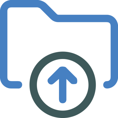 Siyah ve Beyaz Logo Simgesi PNG Biçimini Yükle. Web Sitesi Düğmesi, Mobil Uygulama Arayüzü, Dosya Aktarımı, Belge Paylaşımı, Bulut Depolama ve Veri Yedekleme için Minimalist Düz Tasarımlı Tek Renkli Ok Gönderme İşareti Grafiksel Elemanı