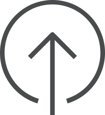 Siyah ve Beyaz Logo Simgesi PNG Biçimini Yükle. Web Sitesi Düğmesi, Mobil Uygulama Arayüzü, Dosya Aktarımı, Belge Paylaşımı, Bulut Depolama ve Veri Yedekleme için Minimalist Düz Tasarımlı Tek Renkli Ok Gönderme İşareti Grafiksel Elemanı