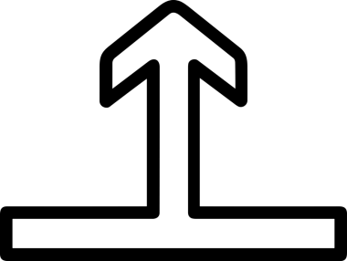 Siyah ve Beyaz Logo Simgesi PNG Biçimini Yükle. Web Sitesi Düğmesi, Mobil Uygulama Arayüzü, Dosya Aktarımı, Belge Paylaşımı, Bulut Depolama ve Veri Yedekleme için Minimalist Düz Tasarımlı Tek Renkli Ok Gönderme İşareti Grafiksel Elemanı