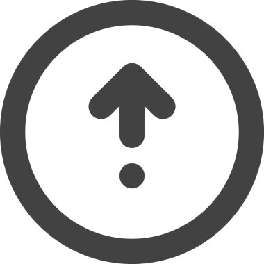 Siyah ve Beyaz Logo Simgesi PNG Biçimini Yükle. Web Sitesi Düğmesi, Mobil Uygulama Arayüzü, Dosya Aktarımı, Belge Paylaşımı, Bulut Depolama ve Veri Yedekleme için Minimalist Düz Tasarımlı Tek Renkli Ok Gönderme İşareti Grafiksel Elemanı