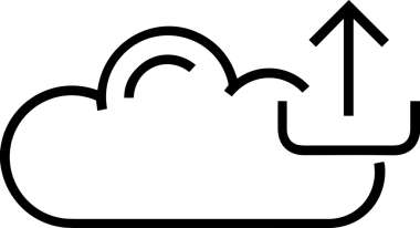 Siyah ve Beyaz Logo Simgesi PNG Biçimini Yükle. Web Sitesi Düğmesi, Mobil Uygulama Arayüzü, Dosya Aktarımı, Belge Paylaşımı, Bulut Depolama ve Veri Yedekleme için Minimalist Düz Tasarımlı Tek Renkli Ok Gönderme İşareti Grafiksel Elemanı