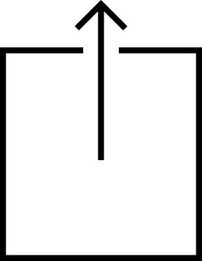 Siyah ve Beyaz Logo Simgesi PNG Biçimini Yükle. Web Sitesi Düğmesi, Mobil Uygulama Arayüzü, Dosya Aktarımı, Belge Paylaşımı, Bulut Depolama ve Veri Yedekleme için Minimalist Düz Tasarımlı Tek Renkli Ok Gönderme İşareti Grafiksel Elemanı